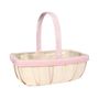 Large White Trug with Pink Rim (20)