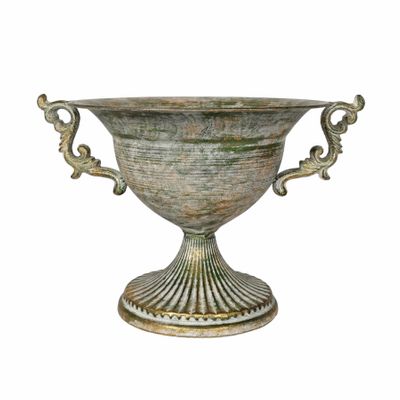 Brocante Fluted Scroll Bowl Silver (33cm)