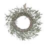 Misletoe frosted wreath