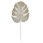 Glitter Monstera leaf Lrg Champagne