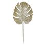 Glitter Monstera leaf Lrg Gold