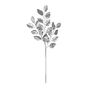 Metallic Birch leaf Spray Silver