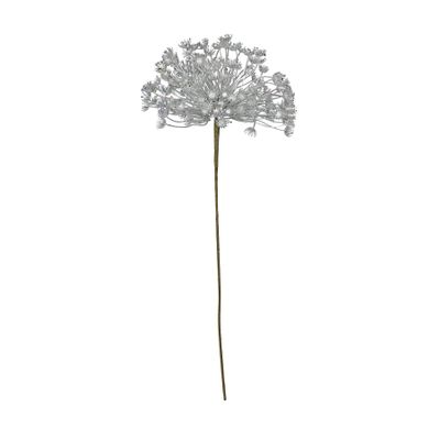 Metallic Allium with giltter Silver