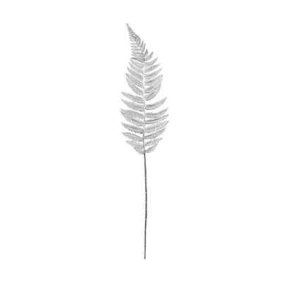Metallic Fern Leaf stem Silver