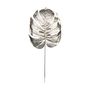 Metallic Monstera leaf Lrg Champagne