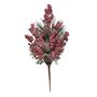 Red cluster berry with cones and spruce frosted pick 