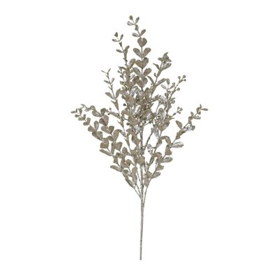 Glitter boxwood spray Champagne