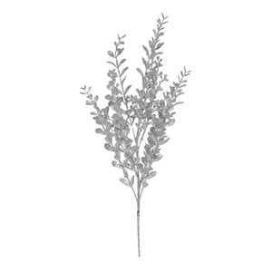 Glitter boxwood spray Silver