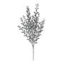 Glitter boxwood spray  Pewter