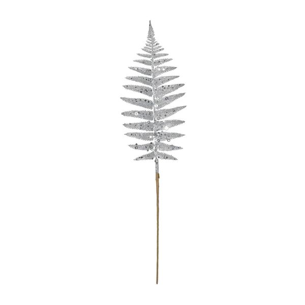 Glitter Fern leaf Silver 