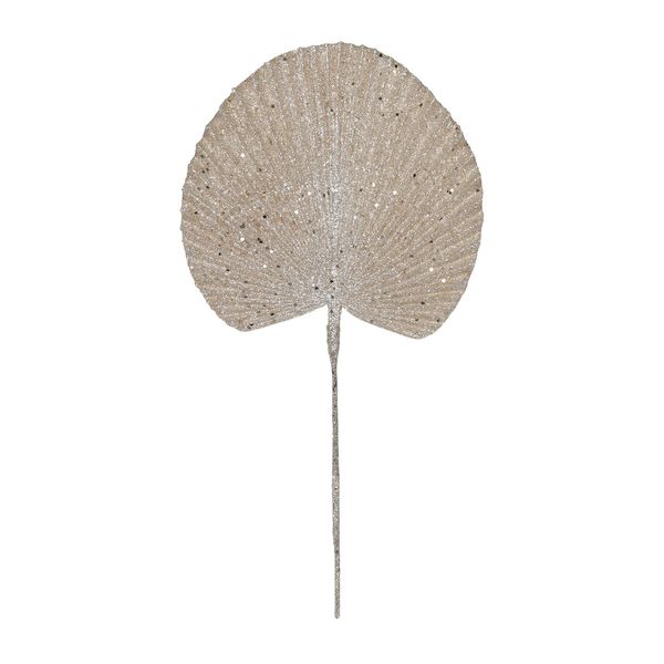 Glitter palm fan Champagne