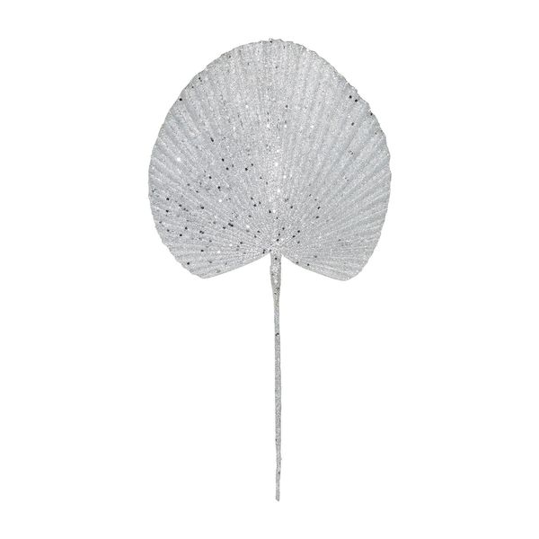 Glitter palm fan Silver 