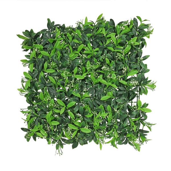 Exterior U.V Osmanthus Leaf Green Wall