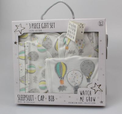 3 Piece Baby Gift Box Balloons