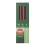 Bolsius Essentials Taper Candles Box of 8 -245x24mm - Velvet Red