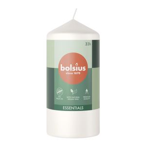 Bolsius Essentials Pillar Candle - 120x58mm - Cloudy White 