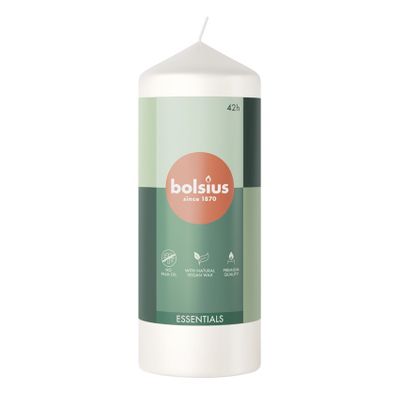 Bolsius Essentials Pillar Candle - 150x58mm - Cloudy White 