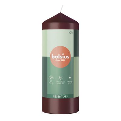 Bolsius Essentials Pillar Candle - 150x58mm - Velvet Red