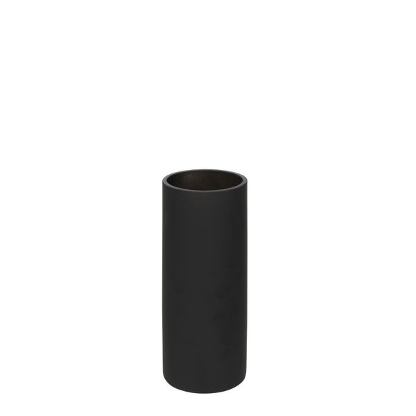 Cylinder Matt Black 25x9cm