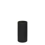 Cylinder Vase Matt Black 20x10cm