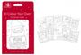 Pack of 10 Colour Your Own Christmas Cards