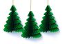 Pack of 3 Paper Christmas Tree Baubles