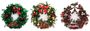 Baubles & Bow Christmas Tinsel Wreath