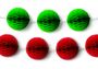  Pack of 2 Christmas Honeycomb Paper Garlands