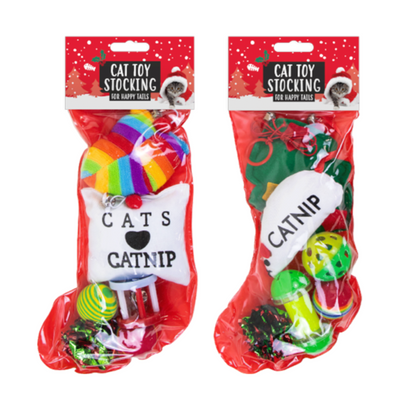 Christmas Cat Toy Stocking