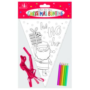 Colour Your Own Christmas Bunting with Colouring Pencils