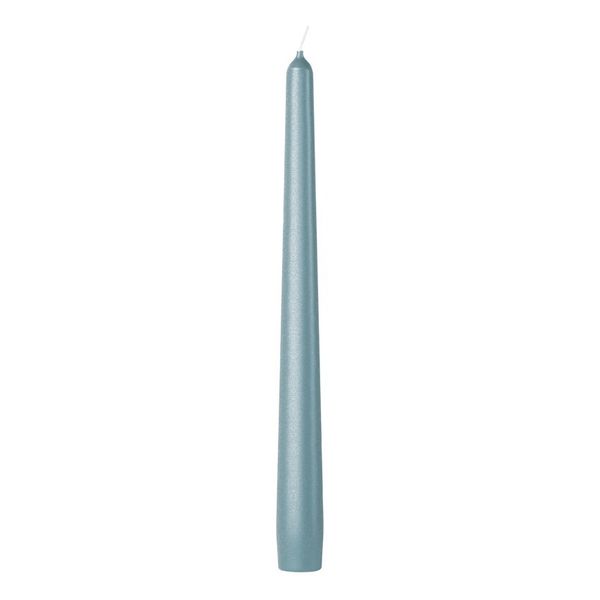 Bolsius Essentials Taper Candles Box of 4 -245x24mm - Metallic Blue