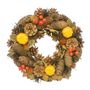 Cone & Pumpkin Harvest Home Wreath - 30cm