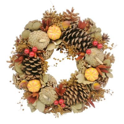 Autumn Wreath with Pumpkins -30cm