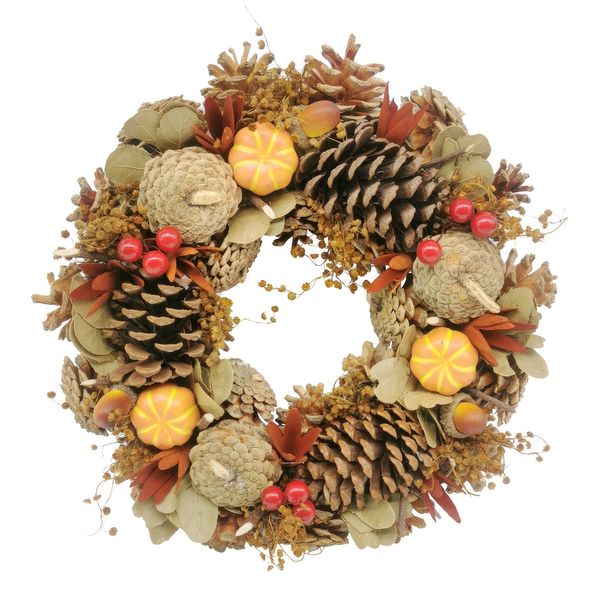 Autumn Wreath with Pumpkins -30cm