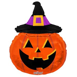 Pumpkin with Hat Balloon - 36 Inch