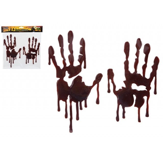 Blood Handprint Gel Stickers