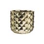 10.8cm Gold Electroplated Ceramic Pineapple Pot 