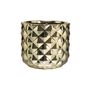 10.8cm Gold Electroplated Ceramic Pineapple Pot 