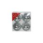 Silver Disco Baubles (10cm) (4 Pieces)