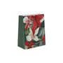 Red & White Poinsettia Gift Bag L - 33 x 26.5cm