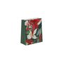 Red & White Pointsettia Gift Bag M - 25 x 21.5cm 