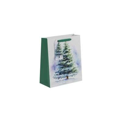 Christmas Tree with Baubles  Gift Bag M - 25 x 21.5cm