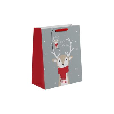 Merry Christmas Reindeer with Scarf L - 33 x 26.5cm