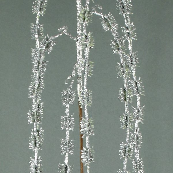 Glitter Large Amaranthus Spray (Silver) (24/144)