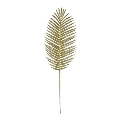Glitter palm leaf 70cm Gold stem 