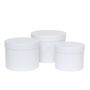 Pearl White Hat Box (Set of 3) (Largest - D19 x H14.4cm)