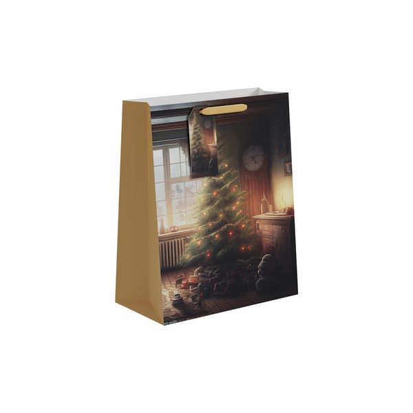 Traditional Christmas Tree Gift Bag L - 33 x 26.5cm