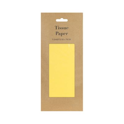 Yellow Tissue Paper Retail Pack (5 sheets) (12)