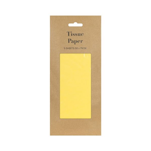 Yellow Tissue Paper Retail Pack (5 sheets) (12)