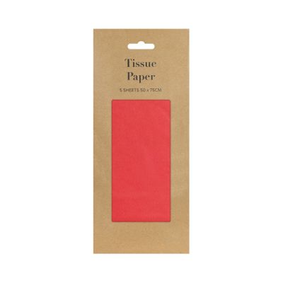 Red Tissue Paper Retail Pack (5 sheets) (12)